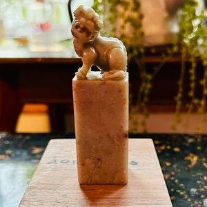 Japanese Marble carved Hanko stamp